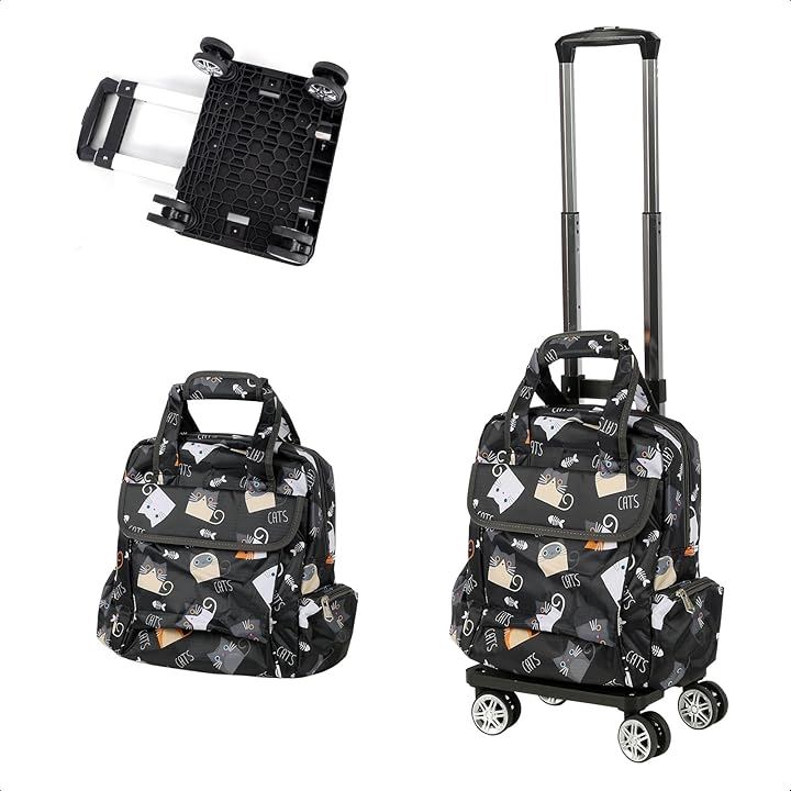 ショッピングキャリー 横押し 4輪 軽量 保温保冷 買い物キャリー 折り畳み キャリーカート 静音 バッグ 取り外せ 機内持ち込み 台車 若い人 高齢者( ブラック, 普通)