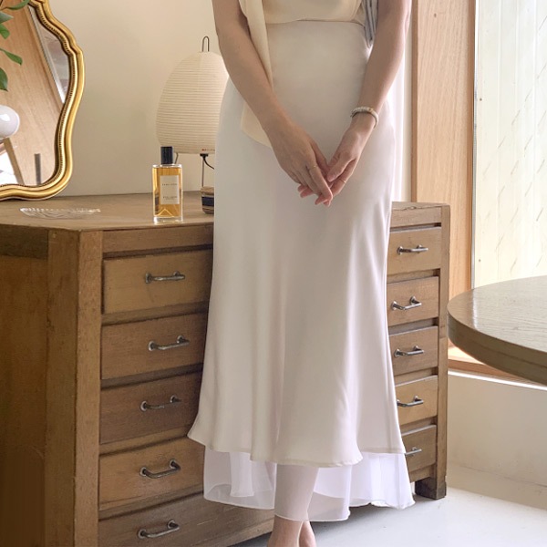 シフォンマーメイドスカート sk6399