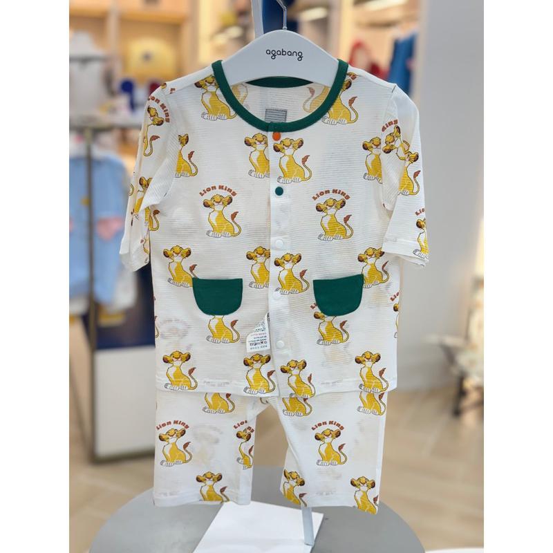 [ヨジュ店] [フレックス] ディズニー シンバ7部袖オープン肌着 79S317605