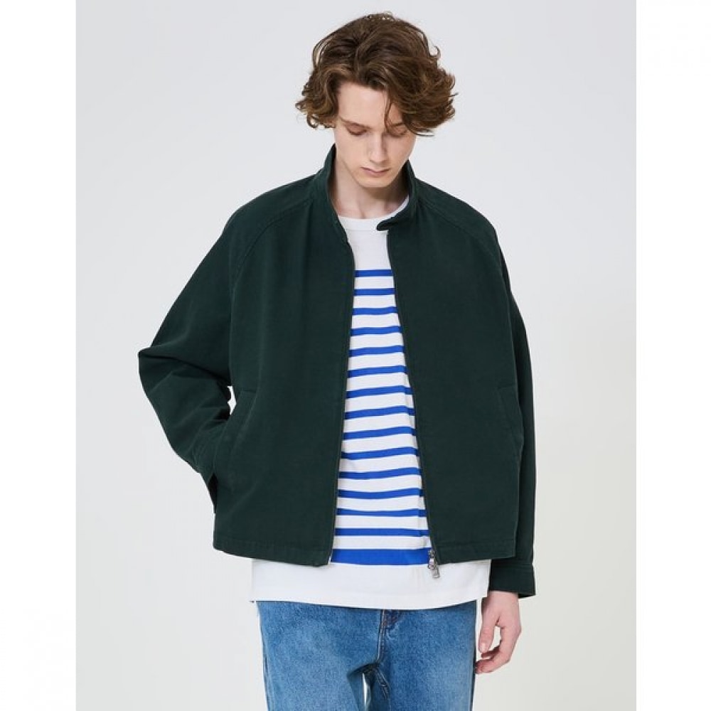 [25SS] [HIS] ダークグリーンヘリントンジャンパー HZJU5E801E3