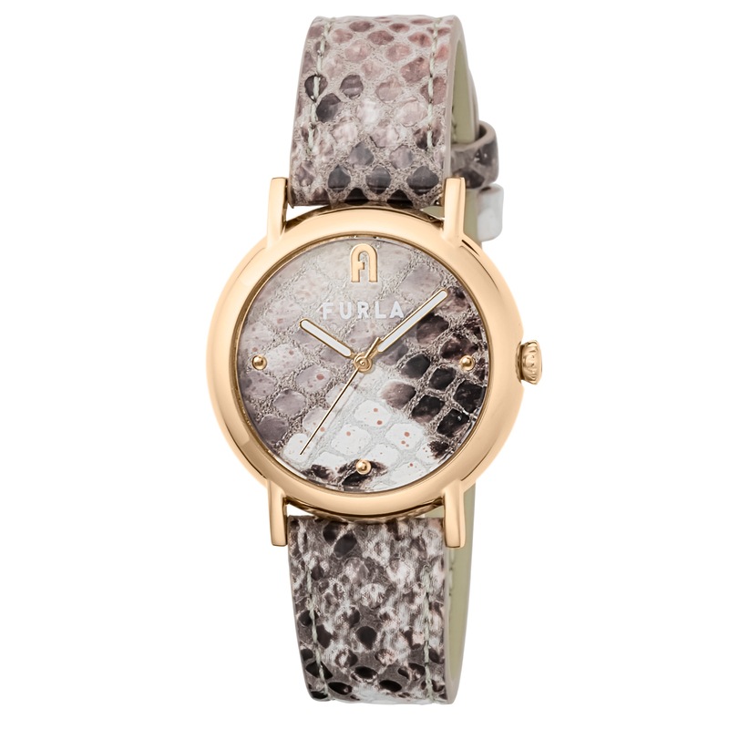 【腕時計】 FURLA(フルラ) イージー シェイプ レディース ホワイト/ブラウン/グレー クォーツ WW00024018L3 時計 ブランド