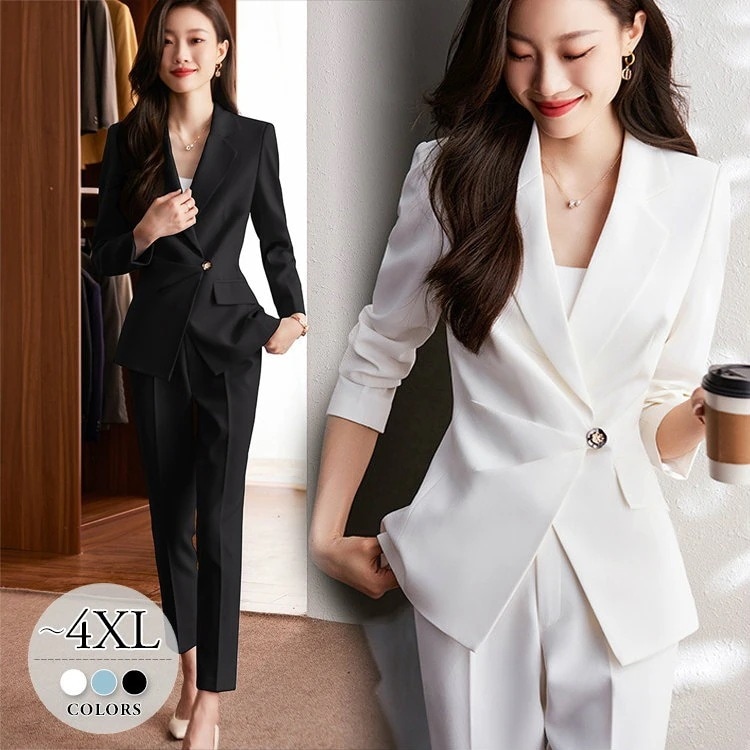 シンプルな中にこだわりが詰まったアイテム 出来る女風でクールに決めるレディースファッション スーツ