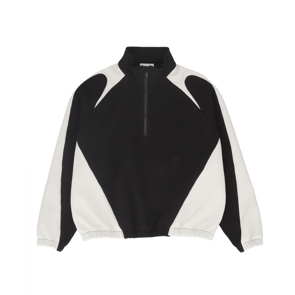 BEENTRILLモックネックトラックオーバーフィットアノラック（ブラック）