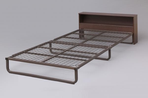 アイリスオーヤマ フレームベッド ヘッドボード付き FMB-SB ブラウン