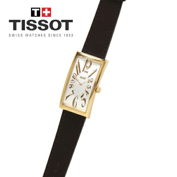 ティソ 腕時計 メンズ レディース TISSOT ヘリテージ バナナ センテナリー シルバー 時計 レザー T117.509.36.032.00