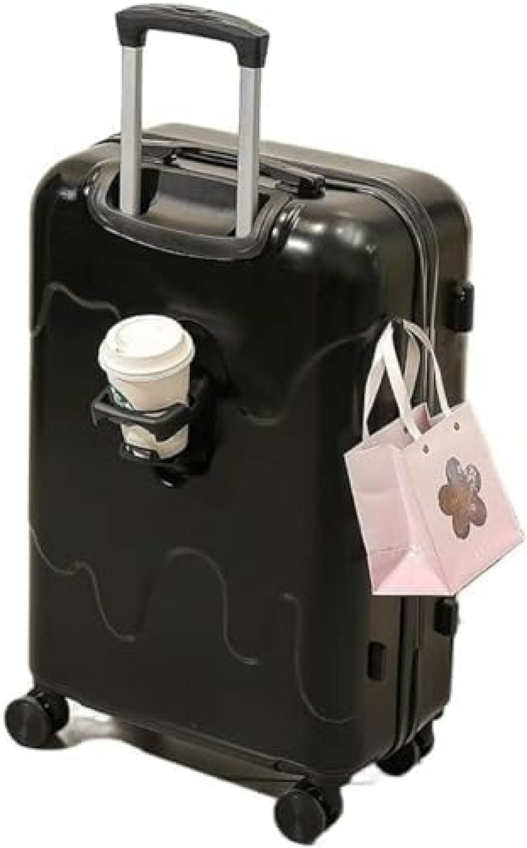 スーツケース カップホルダー付き 機内持込 超軽量 キャリーバッグ ファスナー式 ジッパー 耐衝撃 静音ダブルキャスター 搭載 旅行 出張 ビジネス 360度回転 11,139円