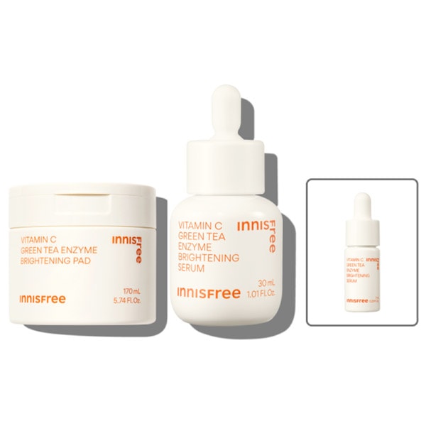 グリーンティーエンザイムパッド60枚/170mL +グリーンティーエンザイムセラム30ml