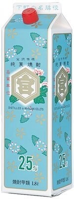 1ケース単位送料無料ロット謝恩配送は佐川急便指定キンミヤ焼酎25度1800mlパック(金宮パック)1ケース(6本単位限り)メーカー三重県:宮崎本店