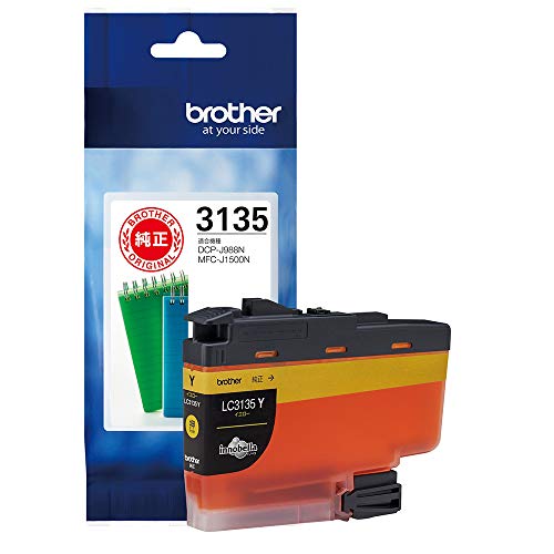 ブラザー工業 【brother純正】インクカートリッジイエロー(超大容量) LC3135Y 対