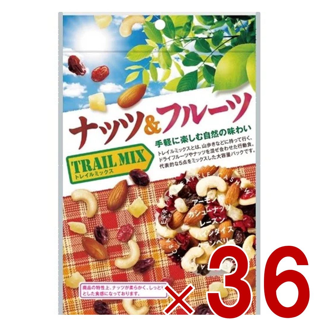共立食品 ナッツ＆フルーツ トレイルミックス 徳用 140g アーモンド カシューナッツ レーズン パイン クランベリー 36個