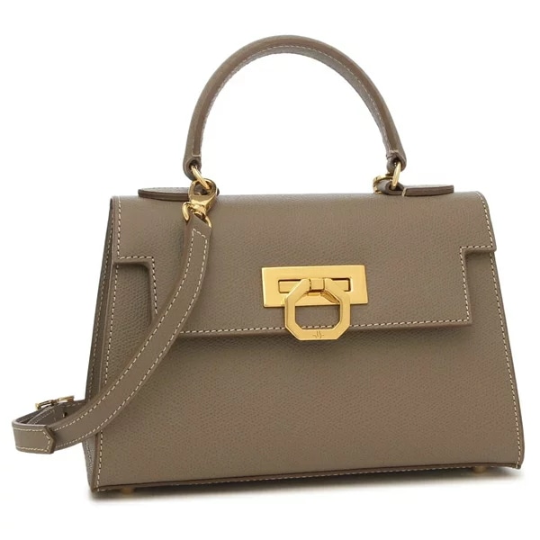 ハンドバッグ ショルダーバッグ グレタ グレー レディース P245 taupe07