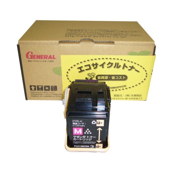 （まとめ）エコサイクルトナーCT201400タイプ マゼンタ 1個[x3セット]
