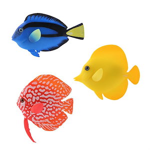 人工水族館トロピカルシリコーン魚魚の装飾のための偽の明るい魚の装飾人工タンク水族館魚