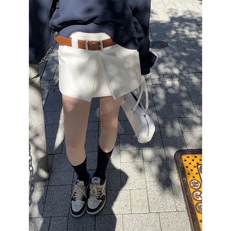 ショートパンツ 夏 レディース サマーパンツ コットン カジュアルパンツ 薄手 カジュアル スカート風 アウター