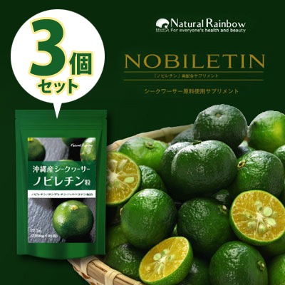 沖縄産シークヮーサー粒 3個セット /シークヮーサー果実末含有加工食品　サプリメント　健康食品　栄養補助食品