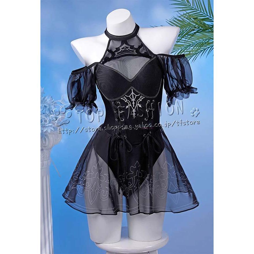 【品質良い 大好評中】ニーア オートマタ 風 ヨルハ二号B型 YoRHa No. 2 Type B 水着 コスプレ衣装 cosplay コスチューム ハロウィン クリスマス