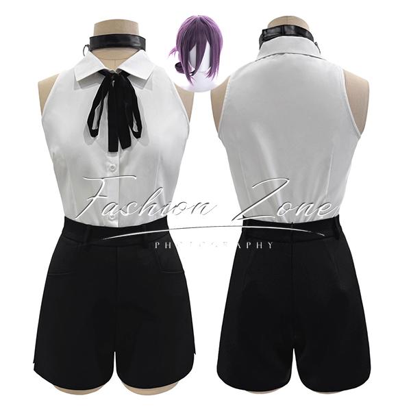 【品質良い 大好評中】チェンソーマン レゼ Reze コスプレ衣装 ウィッグ 靴 cos ハロウィン 演出服 変装