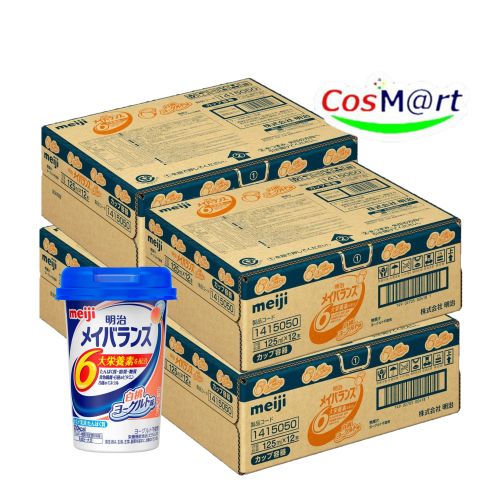 明治 メイバランス Mini 【白桃ヨーグルト味 125ml12本4ケース】 バランス栄養補助食品 介護 流動食 高カロリー食品 4902705004207-4