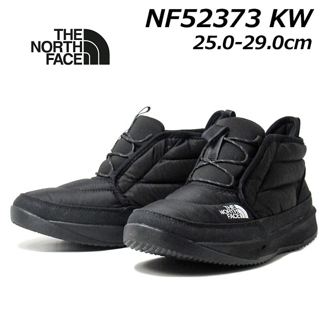 ザ・ノース・フェイス NF52373 ヌプシ チャッカ ウォータープルーフ Nuptse Chukka WP スノーシューズ ブラック 黒 メ