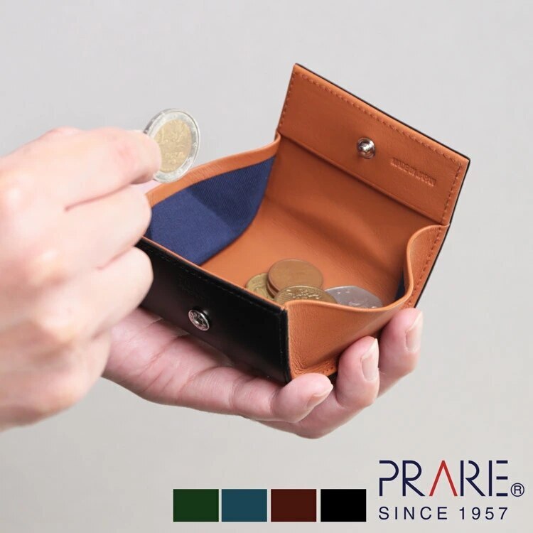 [PRAIRIE]コードバンレザーボックス型小銭入れ
