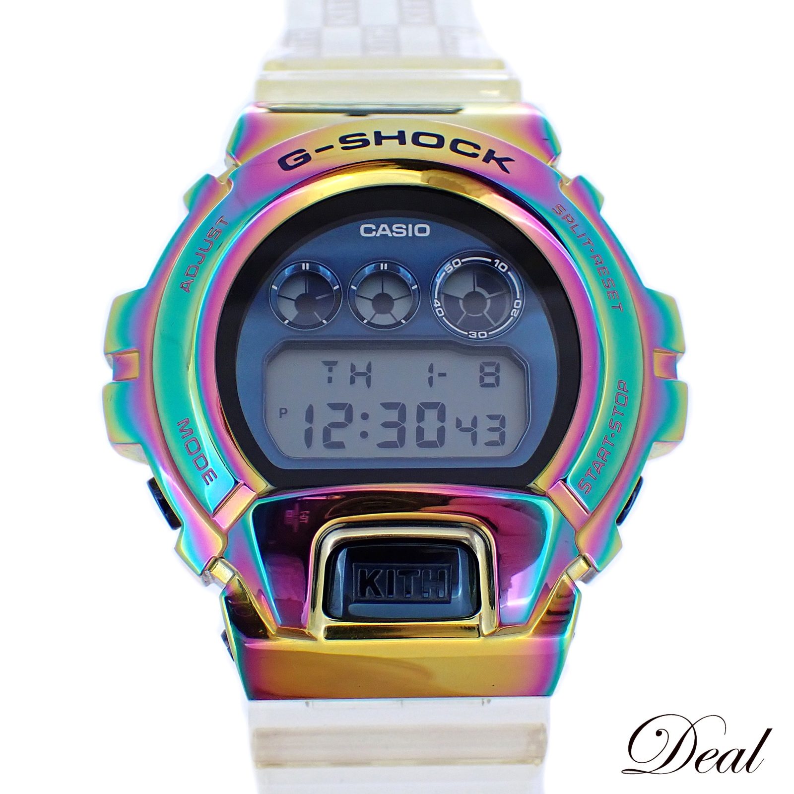 KITHコラボ 限定 カシオ Gショック GM-6900 GM-6900 レインボーベゼル メンズ 腕時計