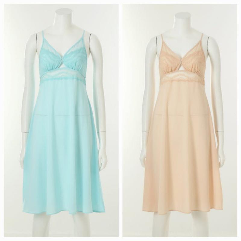 広告スリップ）柔らかい肌触りロマンチックなレースフルスリップD_J(VFS9005) 15,000円