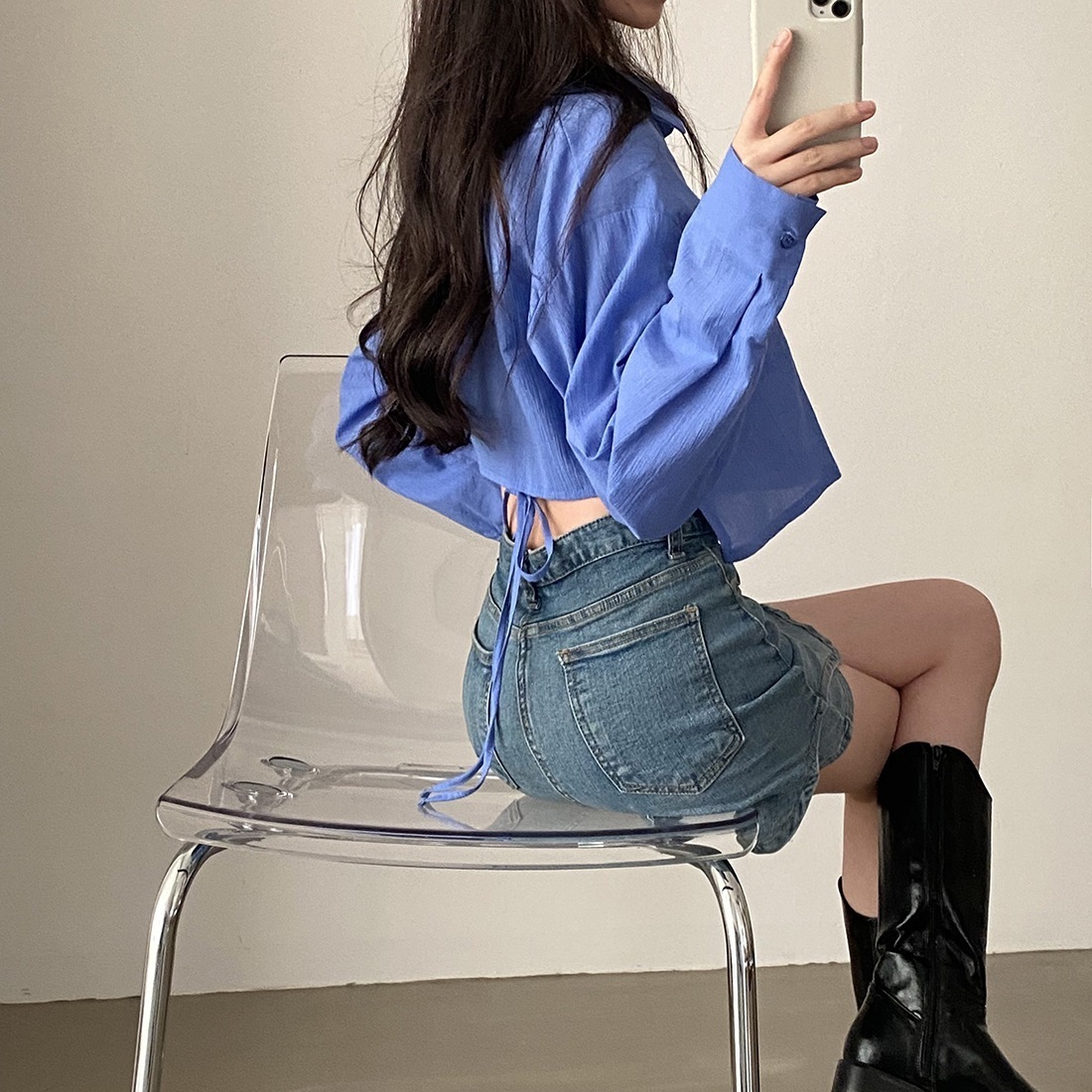 【1つ買うと10つ無料】2025夏の長袖の日焼け止めシャツ慎重なバックストラップシャツ女性