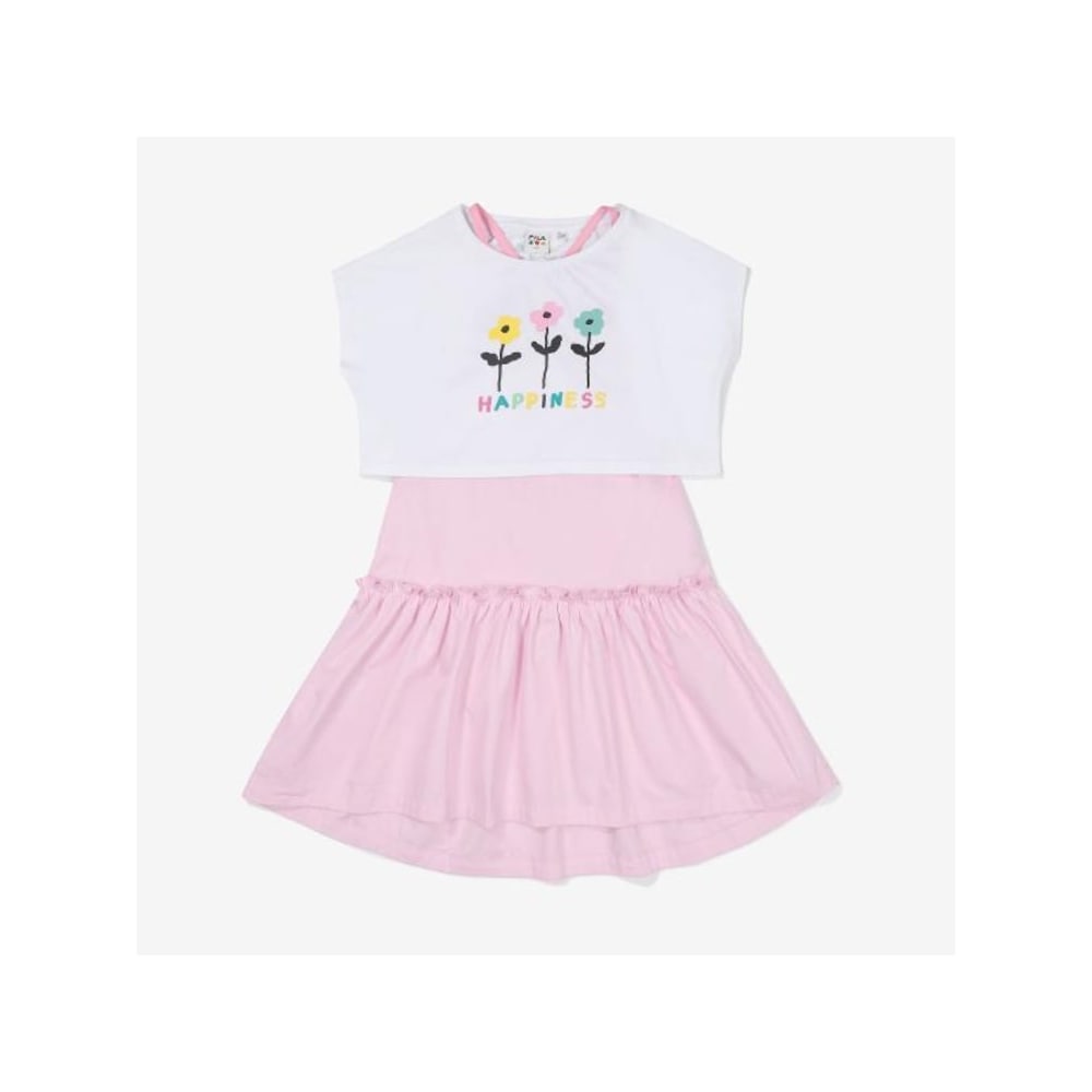 [FILA KIDS] フィラ X スージンレイヤードドレス (FK2OPF2S02F_EPK) Q0ZFK2OPF2S02FEPK