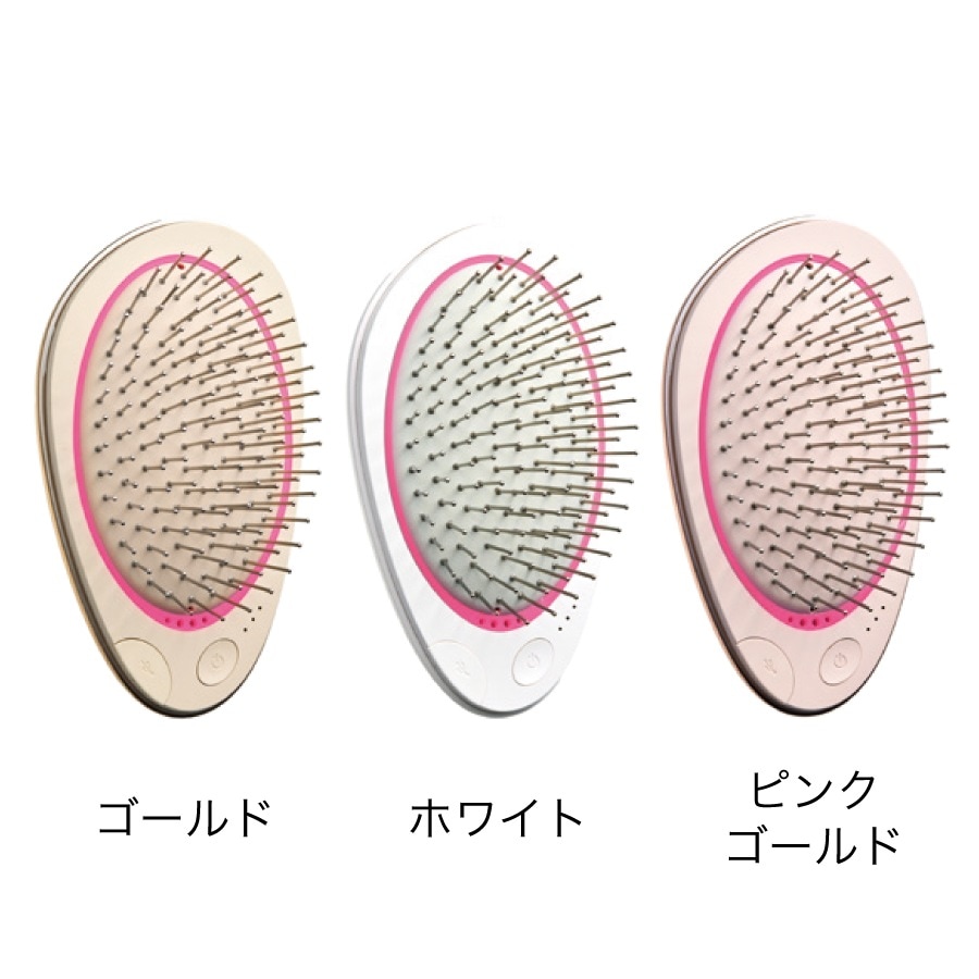 【正規品】EMS ブラシエアー ミニ 選べる ピンクゴールド／ホワイト／ゴールド ヘアケア ヘアブラシ クッションブラシ