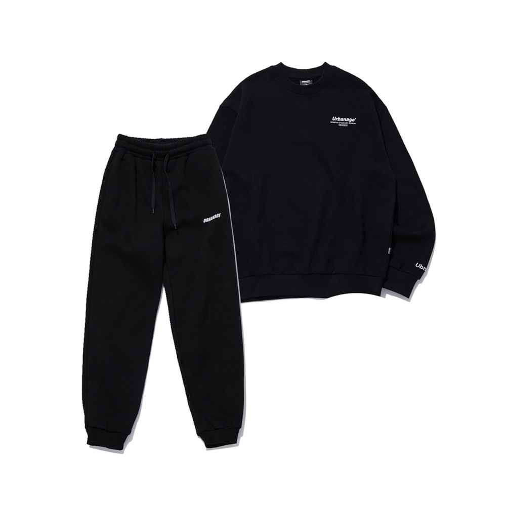 URBANAGEカラーセンシュアルトレーニングセットアップブラック