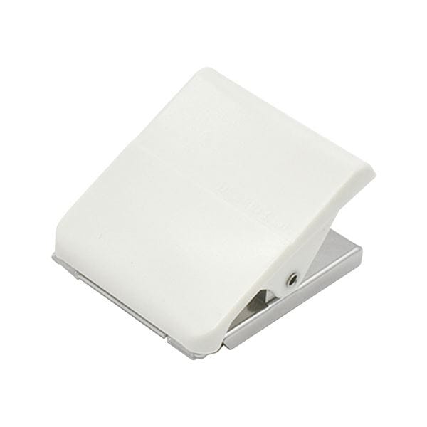 (まとめ)マグエックス マグネットハイブリッドクリップ L W47×D32×H53mm 白 MHC-200-W 1個 (×10セット)