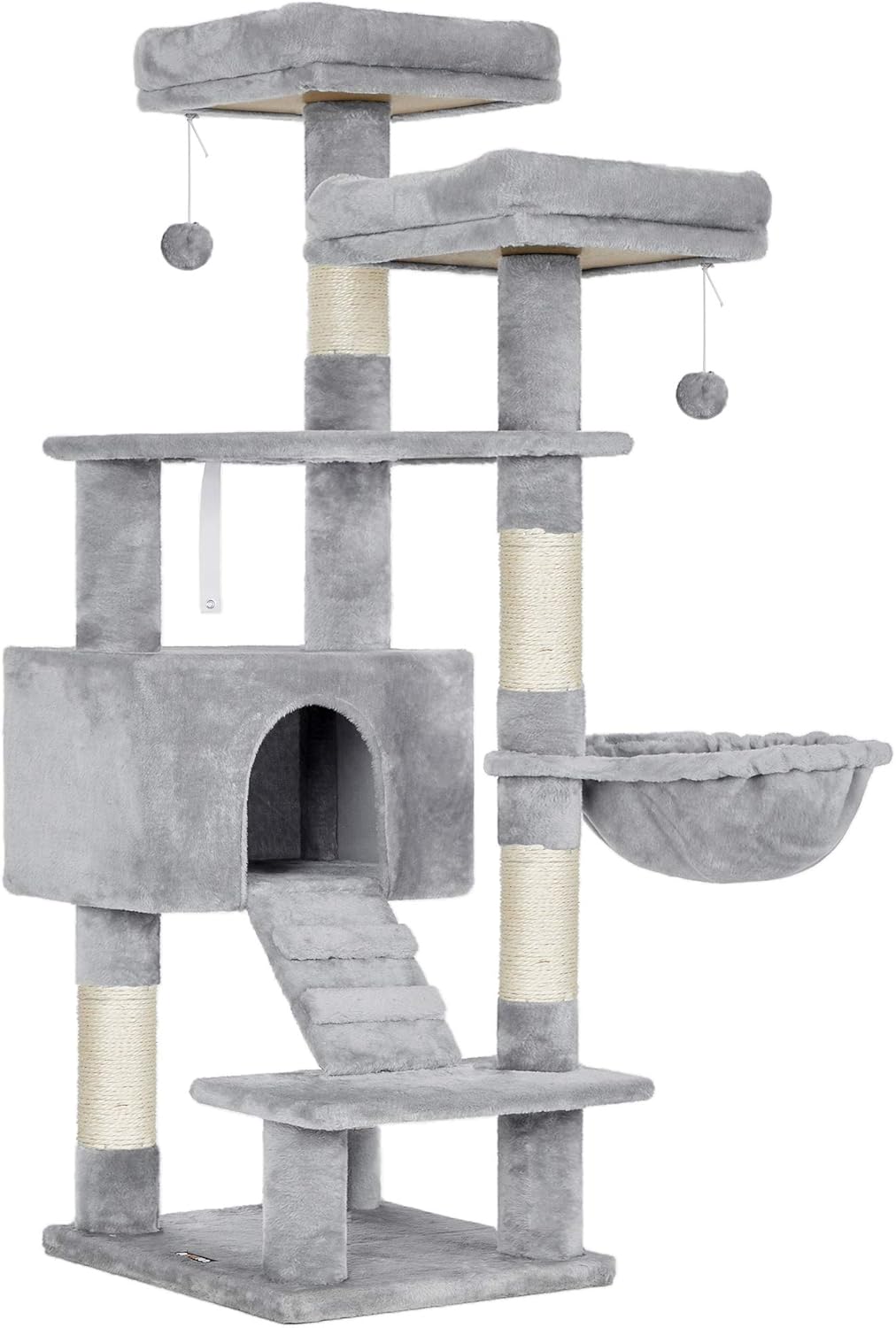 キャットタワー 大型猫 据え置き 猫タワー 多頭飼い 大型ハンモック 爪とぎ 頑丈 142cm