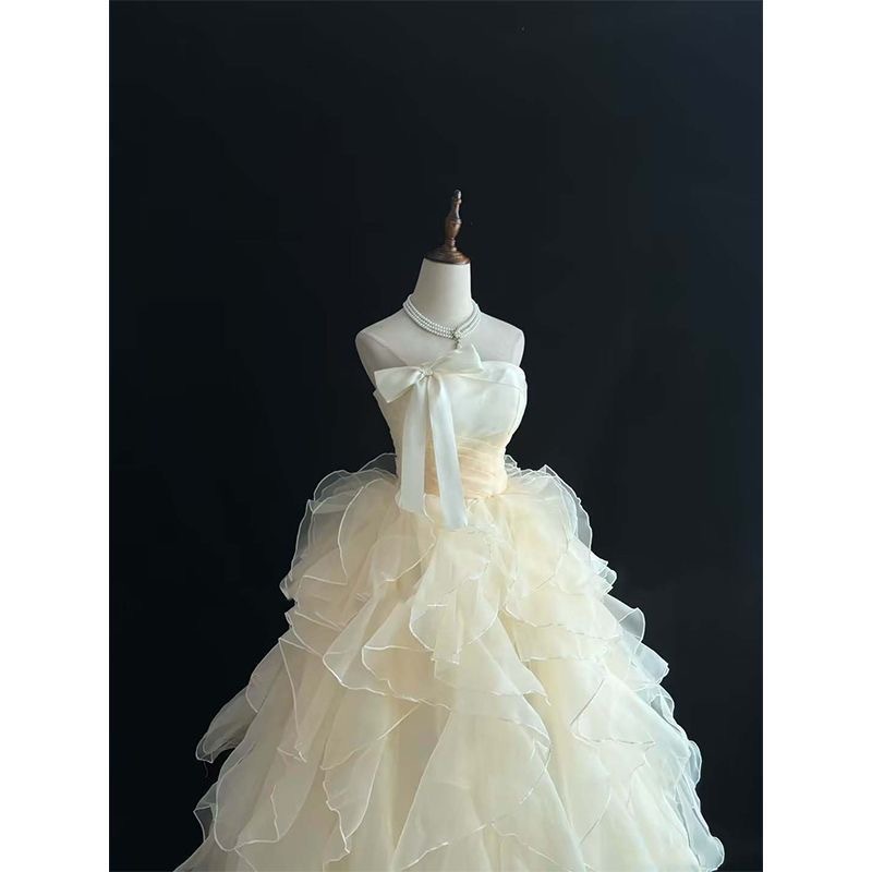 2026年女性用プリンセス風イブニングドレスエレガントで洗練されており誕生日パーティー成人式司会美術試験などに最適です