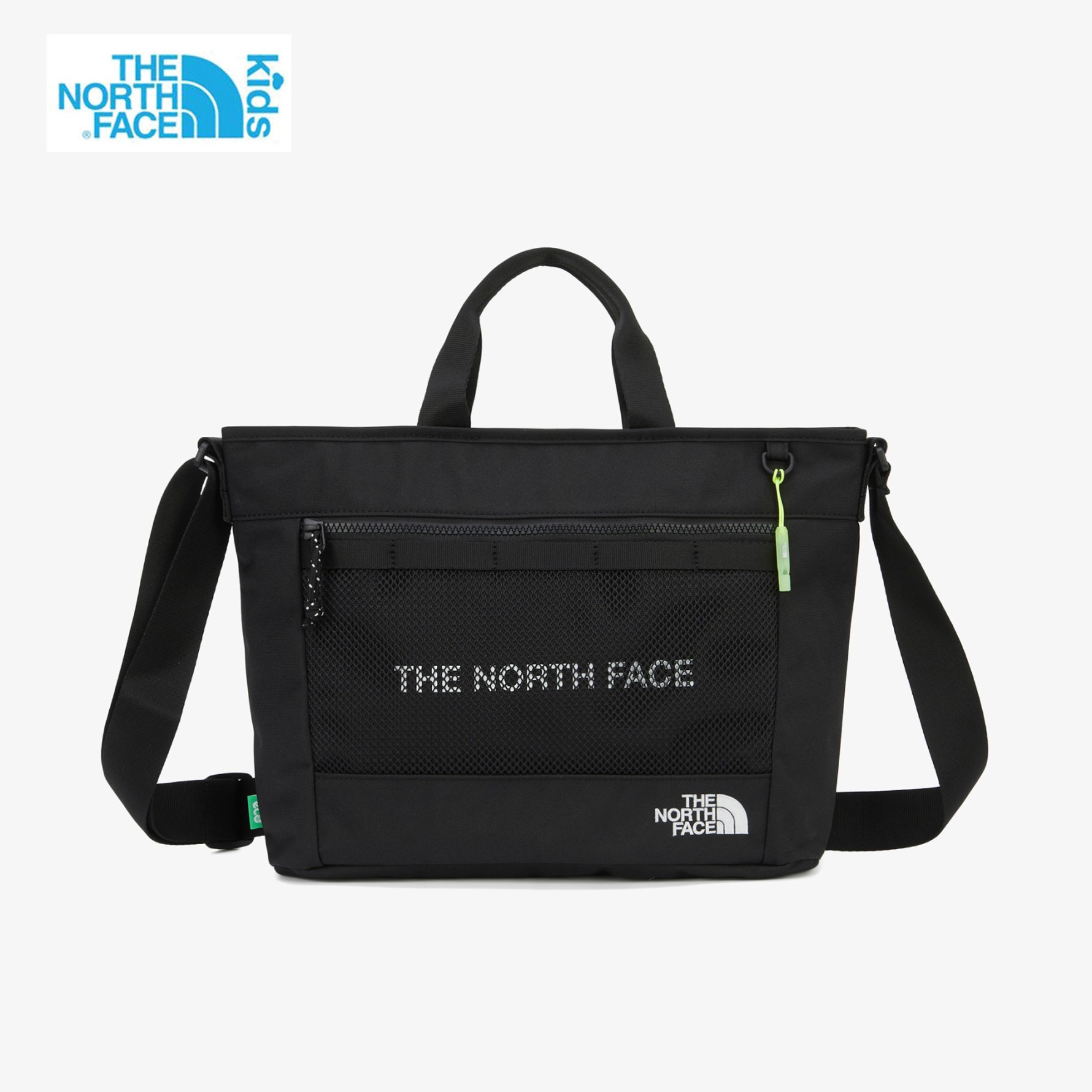 NN2PR04 JR. SIMPLE MESSENGER BAG クロス トート 肩掛け ショルダー たっぷり 大容量 斜め掛け 四角 スクエア 黒 ブラック 軽い 軽量 キッズ 習い事 塾 補助