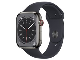 Apple Watch Series 8 GPS+Cellularモデル 45mm MNKU3J/A [グラファイトステンレススチールケース/ミッドナイトスポーツバンド]