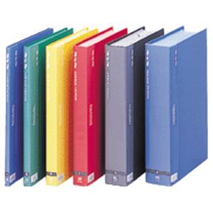 (まとめ) ビュートン クリヤーブック A4タテ40ポケット 背幅26mm レッド BCB-A4-40R 1セット(6冊) (×10セット)