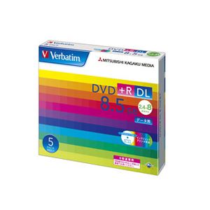 (まとめ) バーベイタム データ用DVD+R DL 8.5GB 8倍速 ワイドプリンターブル 5mmスリムケース DTR85HP5V1 1パック(5枚) (×10セット)