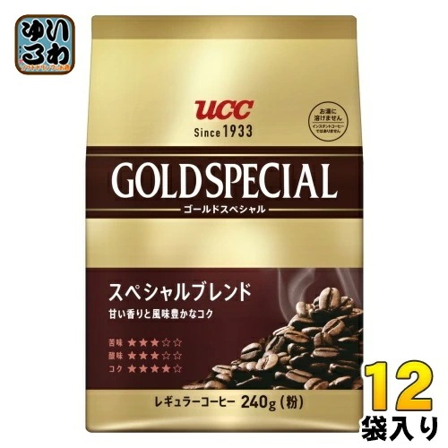 UCC ゴールドスペシャル スぺシャルブレンド 粉 240g 12袋 (6袋入×2 まとめ買い) コーヒー粉 レギュラーコーヒー