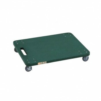 サカエ 板台車 オール自在タイプ 500x400x86mm グリーン YM-1G