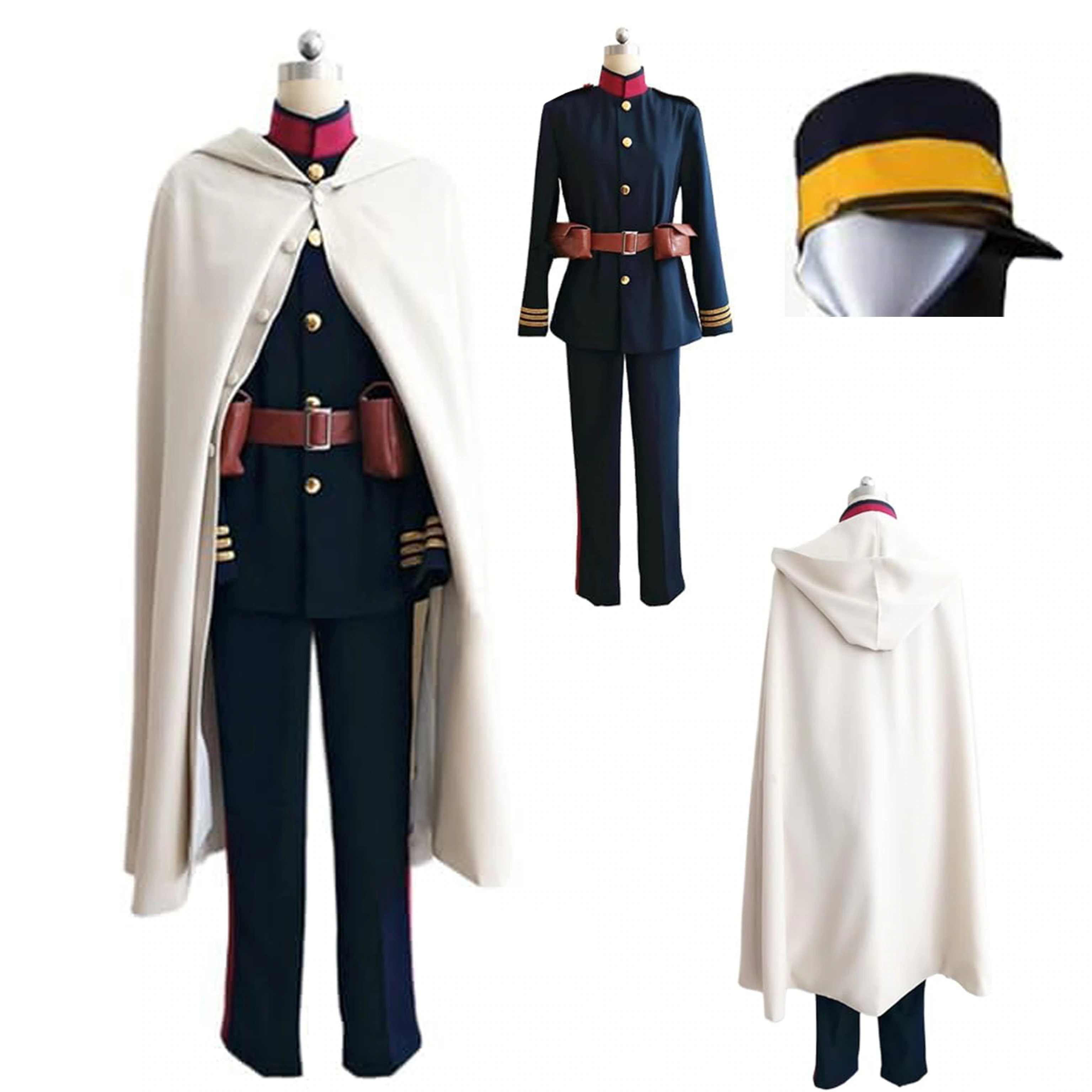【本日限定激安格】【全シリーズ発売中】 【値引き中】コスプレ衣装＋帽子＋マント付き イベント クリスマス ハロウィン コスプレ衣装 ひゃくすけ コスプレ衣装 おがた 衣装 コスプレ 尾形百之助 ゴール