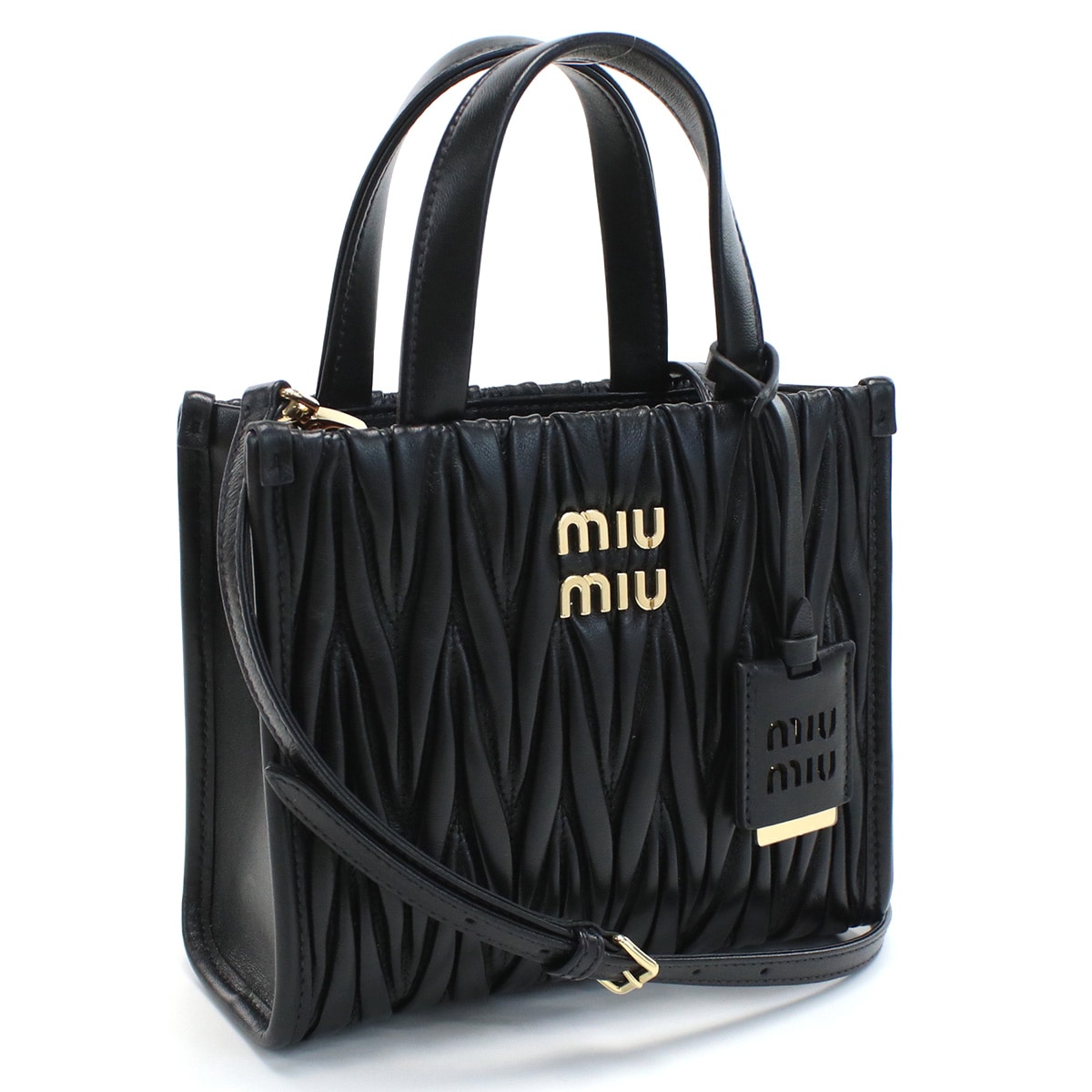 ミュウミュウ MIUMIU ハンドバッグ ブランド マテラッセ5BA277　N88 V OOO　F0002NERO ブラック