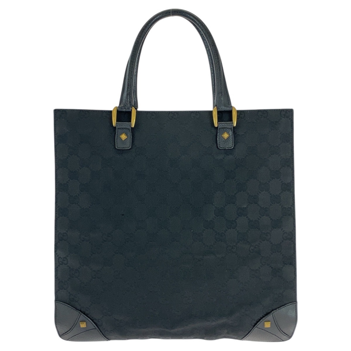 スタッズ ブラック 黒 ゴールド金具 GGキャンバス/レザー 120898 トートバッグ ショルダーバッグ レディース 501194