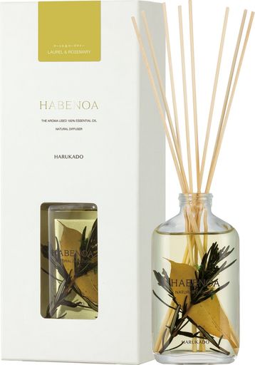 晴香堂(HARUKADO) リードディフューザー 天然精油100% ハベノア ローレル&ローズマリー 6233 容量150ML