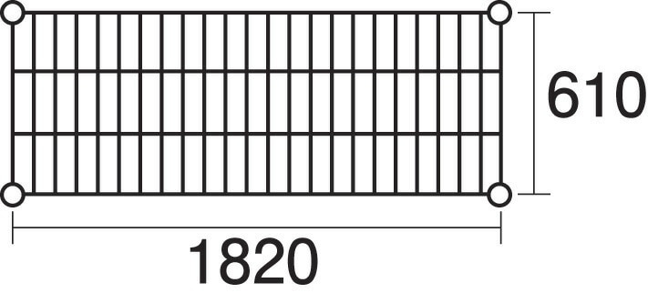 本間冬治工業 430弁慶シェルフ 棚 奥行610x幅1820mm 430-610-1820