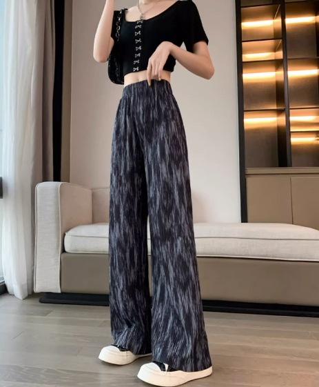 ボトムス パンツ モテアイテム ズボン ワイドパンツ ロング ロング丈 ワイド ウエストゴム 通気性 薄手 きれいめ カジュアル おしゃれ お洒落 かっこいい レトロ アジアン エスニック