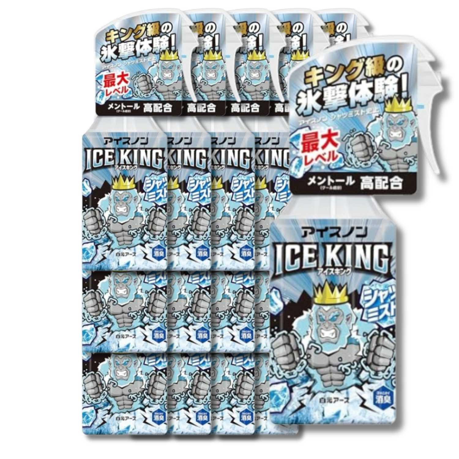 15個セット 白元アース アイスノン シャツミスト ICE KING 300ml