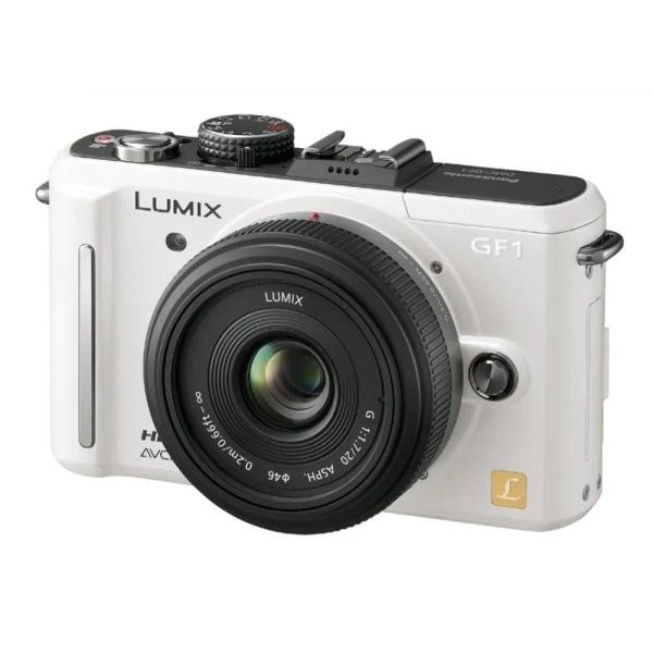 【中古】パナソニック Panasonic GF1 レンズキット シェルホワイト SDカード付き