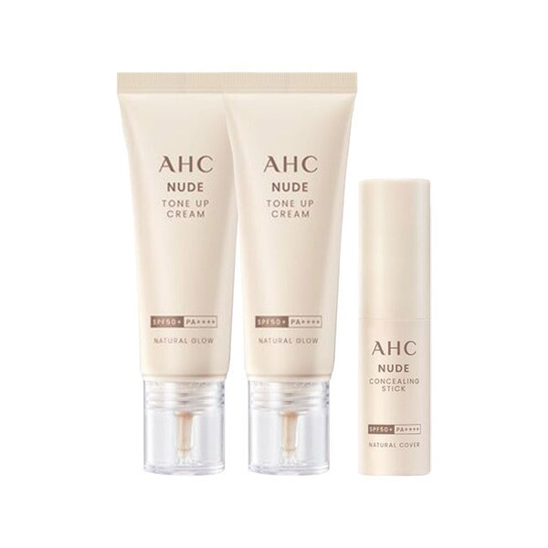 ヌードトーンアップクリーム 40ml 2本+コンシリング カバー スティック 10ml 1本 キム·ヘス ホームショッピング セット