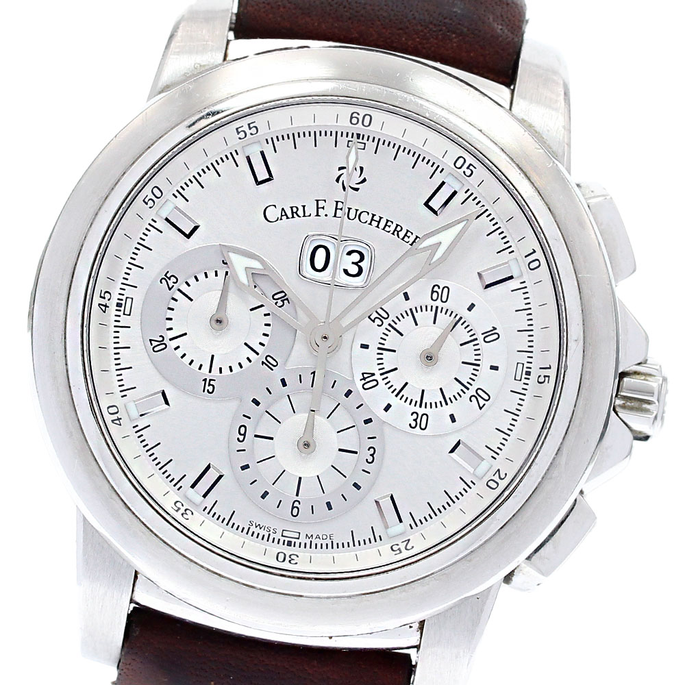 カール F.ブヘラ CARL F.BUCHERER 00.10624.08.13.21 パトラビ クロノグラフ 自動巻き メンズ _834458【中古】