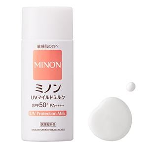 他サイト： ミノン UVマイルドミルク SPF50+・PA++++ 80ml 【医薬部外品】の商品画像